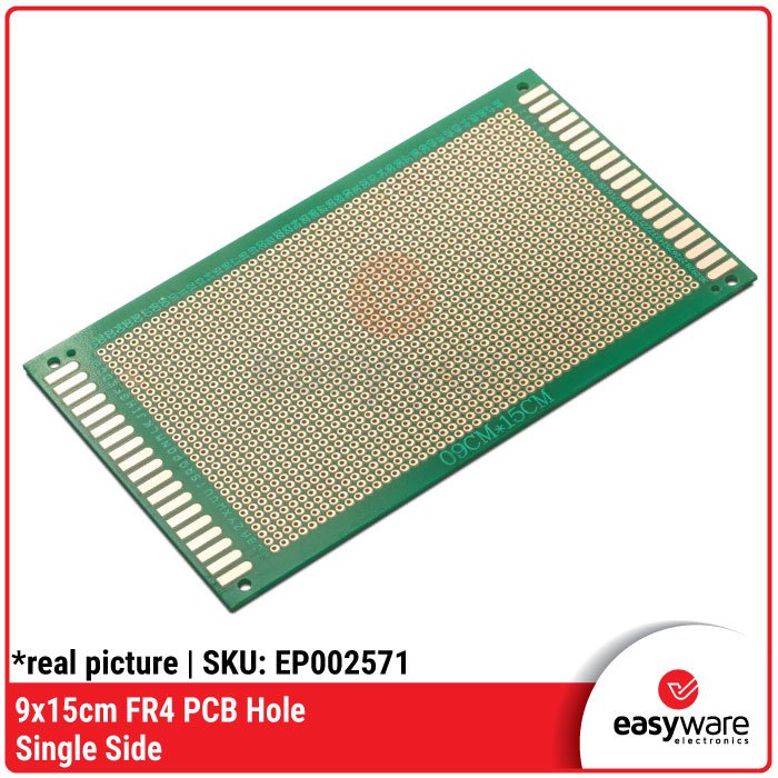 PCB Lubang FR4 9x15cm Single Side Universal Board DIY Elektronik Prototyping – PCB Hole Single Side