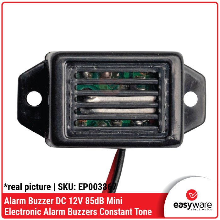 Alarm Buzzer DC 12V 85dB Mini Constant Tone Electronic Buzzers - Image 2