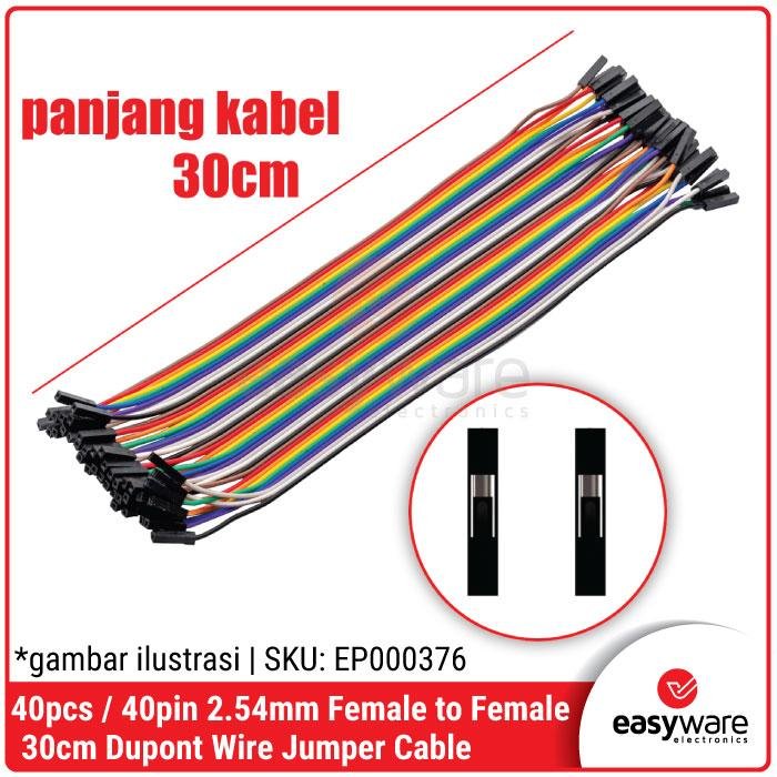 Kabel Jumper 30cm Dupont 40 Pin – Varian Male to Male / Female / Male-Female 2.54mm - Image 4