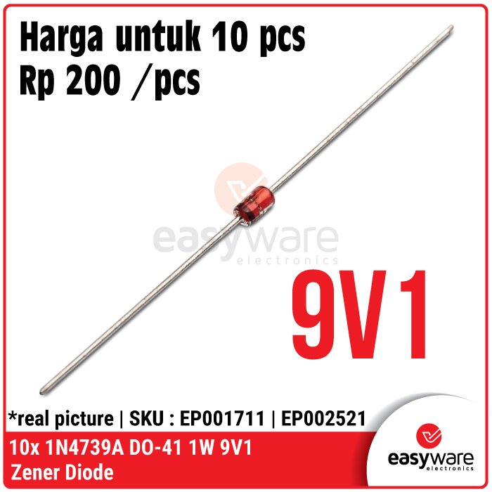 10 Pcs Diode Zener 1Watt DO-41 – Zener Diode 3.3V 5.1V 12V 15V 24V Stabilizer Tegangan - Image 6