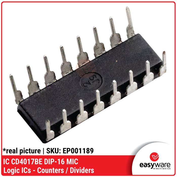 IC CD4017BE DIP-16 CMOS Counter – IC CD4017 Decade Counter Divider - Image 3