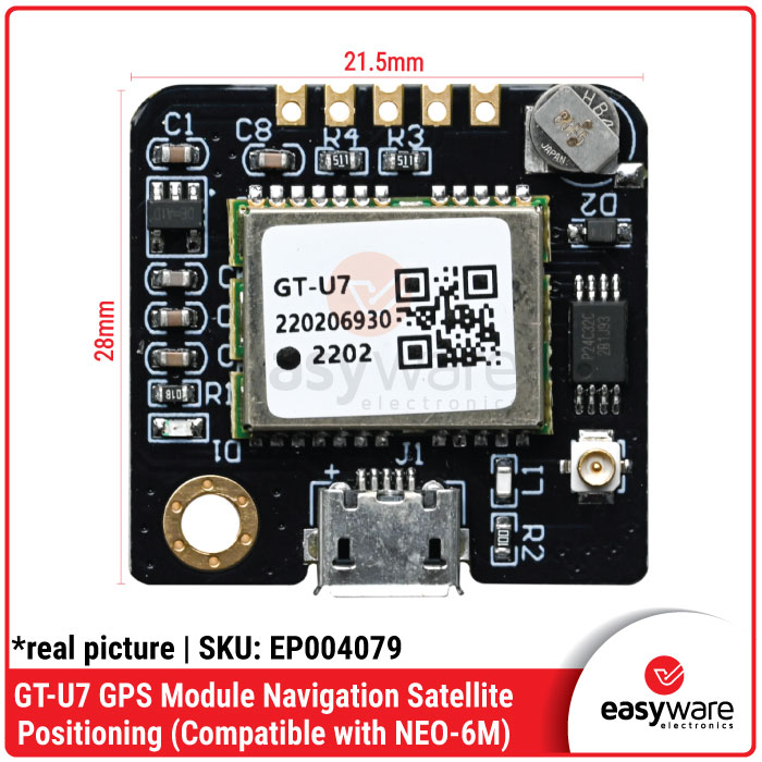GT-U7 GPS Module Navigasi Satelit Kompatibel NEO-6M Arduino Raspberry Pi - Gambar 2