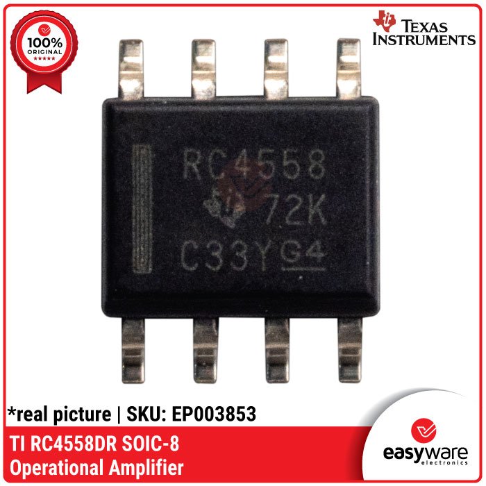 IC JRC 4558D SMD ORIGINAL NJM4558M-TE1 DMP-8 IC 4558D TEXAS INSTRUMENT ORIGINAL RC4558DR - Image 5