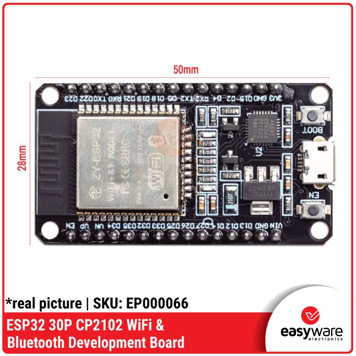 ESP32 ESP-32S 30P WiFi + Bluetooth Dual – CH340C CH9102x CP210x CP2102 Micro USB / Type C USB-C Developement Board - Image 6