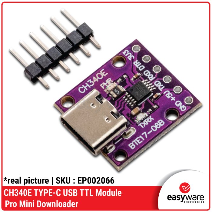 CH340E CH9340C USB to TTL Module Type-C – Pro Mini Downloader Converter Serial High Speed - Image 5