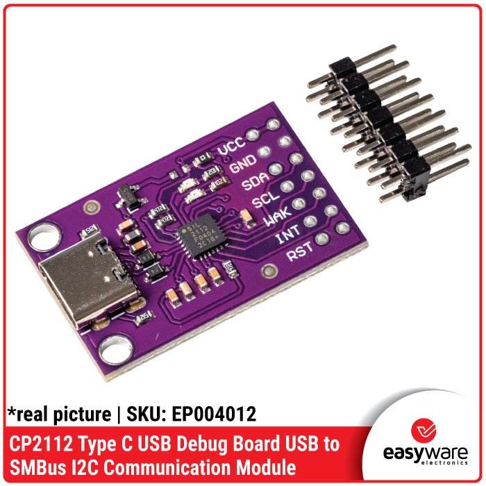 CP2112 Debug Board USB to SMBus I2C Communication Module – Type C / Micro USB - Image 3