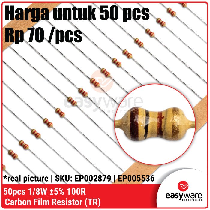 50x Carbon Film Resistor 1/8W 5% 2R2 10R 56R 100R 180R 330R 1K 1K2 2K2 4K7 - Image 8