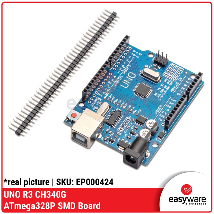 Arduino UNO R3 Clone CH340 CH340G SMD Type B Type C USB SMD Board - Image 5