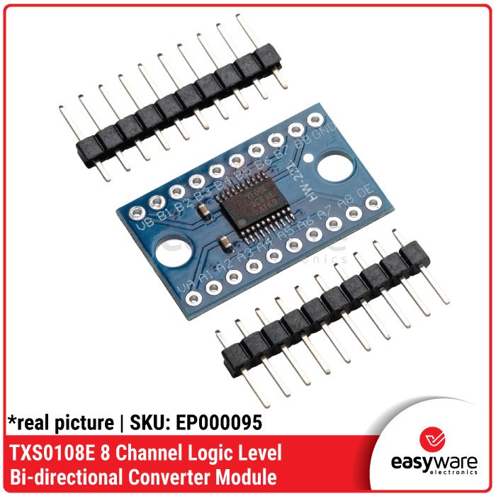 Modul Level Shifter Bi-directional TXS0108E – Konversi Tegangan 3.3V ke 5V – Konverter Tegangan Dua Arah