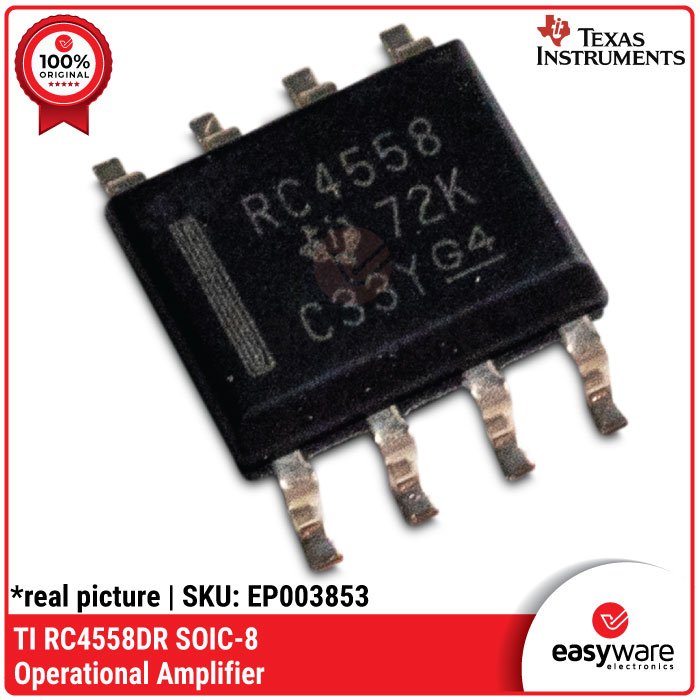 IC JRC 4558D SMD ORIGINAL NJM4558M-TE1 DMP-8 IC 4558D TEXAS INSTRUMENT ORIGINAL RC4558DR - Image 4