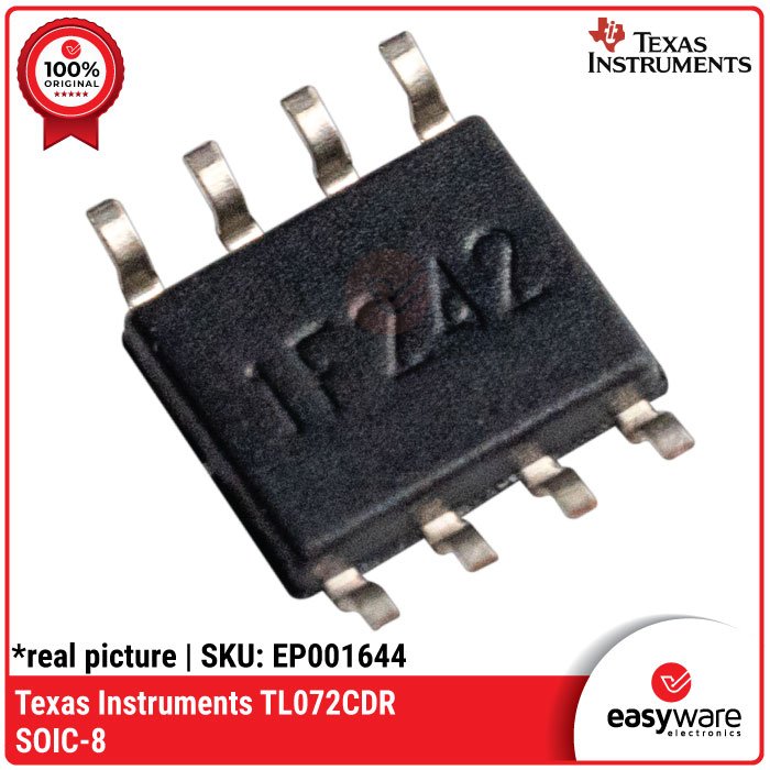 IC TL072 TL072C SMD SOIC-8 Original Texas Instruments – Op-Amp Audio High Quality - Image 3