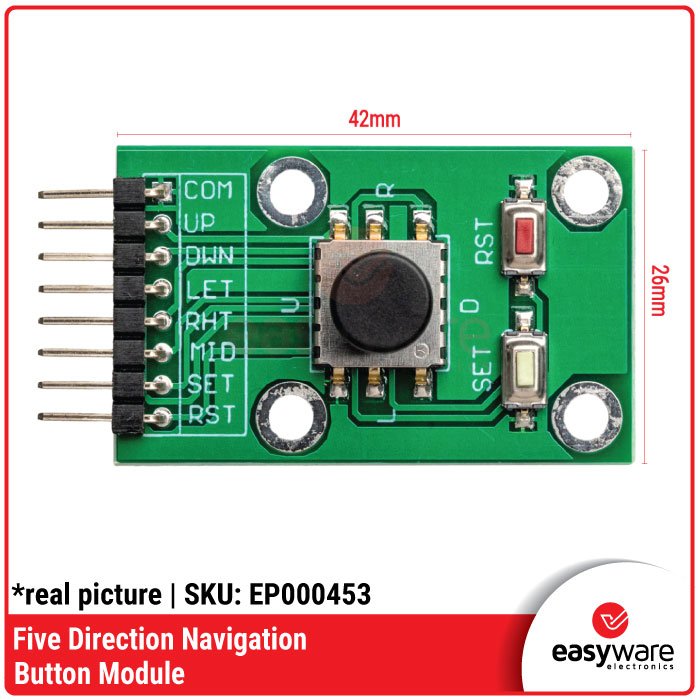 Modul Tombol Navigasi 5 Arah – Pengganti Joystick Digital untuk Menu & Kontrol Robot - Image 2