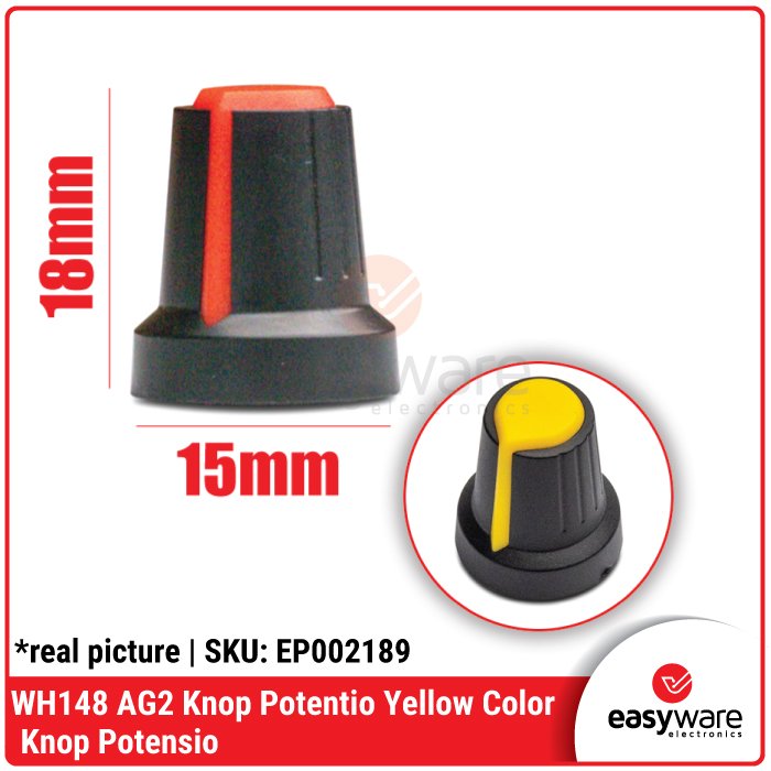 Knob Potentiometer WH148 AG2 15mm x 17mm – Tutup Potensio Variasi all color - Image 6