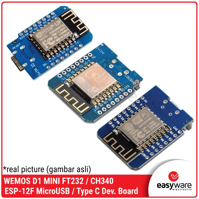WEMOS D1 MINI ESP8266 ESP-12F WiFi Board – Micro USB / Type C CH340 / FT232 - Image 11