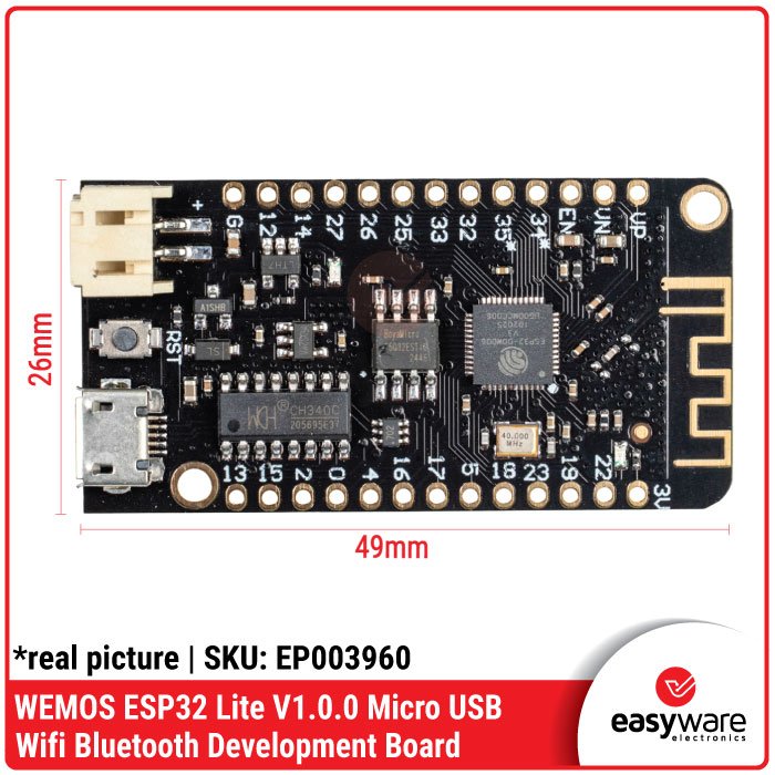 WEMOS ESP32 Lite V1.0.0 WiFi Bluetooth Development Board Type-C / Micro USB Modul ESP32 IoT - Image 6