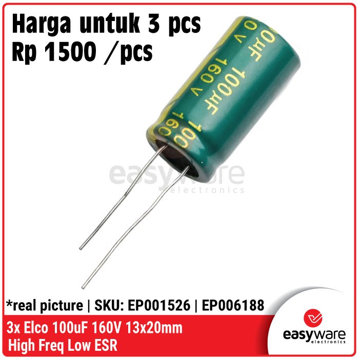 3Pcs Elco High Frequency 100V 35V 25V Low ESR 100uF 1000uF 2200uF – Kapasitor Elektrolit Berbagai Varian - Image 2