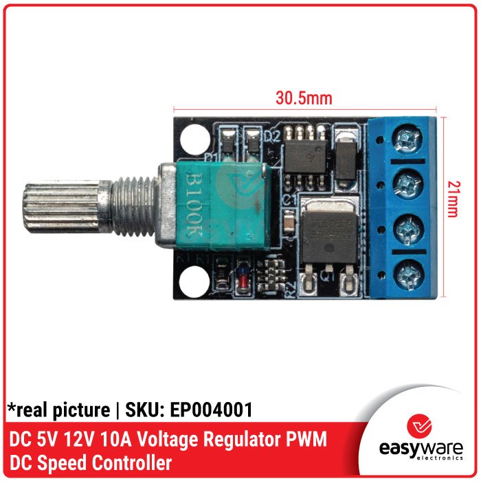 Module PWM DC Motor Speed Controller 10A 5V 12V Voltage Regulator Modul Pengatur Kecepatan Motor DC - Image 2