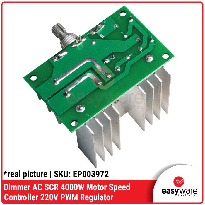 Dimmer AC 4000W SCR 220V Motor Speed Controller PWM Regulator Pengatur Daya - Image 4