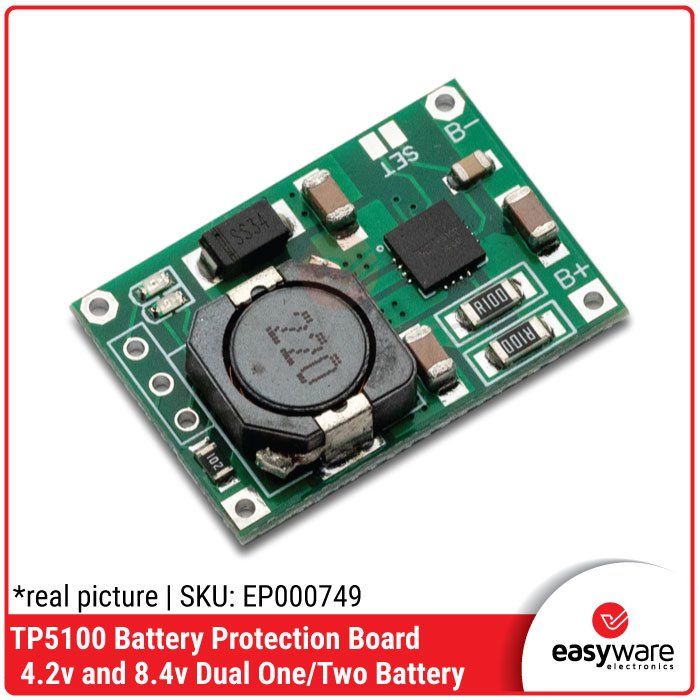 TP5100 2 Amper Step Down Lithium Charger – Modul Pengisi Daya Baterai 18650 1S 2S