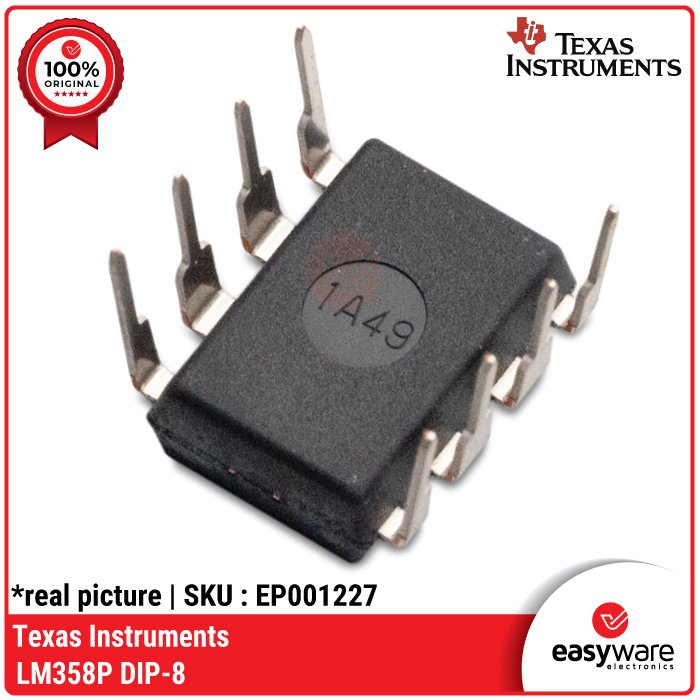 Texas Instruments LM358P – Dual Operational Amplifier (Op-Amp) IC LM358 P DIP-8 ORIGINAL - Image 3
