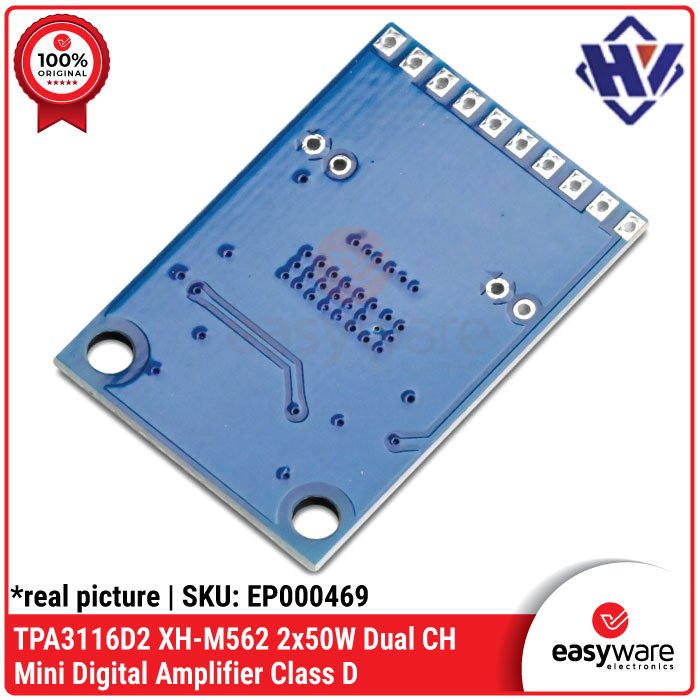 Module XH-M562 TPA3116D2 Dual Channel Digital Amplifier 2x50W – Class D - Image 3