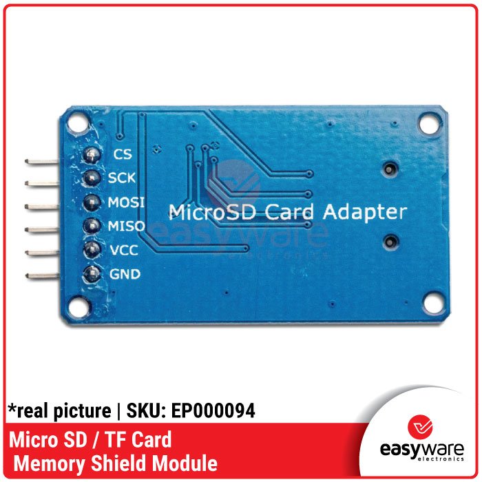 Micro SD Card Module TF Card Shield for Arduino – Modul Penyimpanan Data SPI 5V/3.3V - Image 3