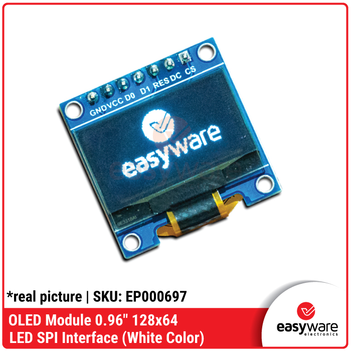 OLED 128x64 LCD I2C SPI 0.96 INCH WHITE BLUE YELLOW BLUE BACKLIGHT 7 PIN - Gambar 6