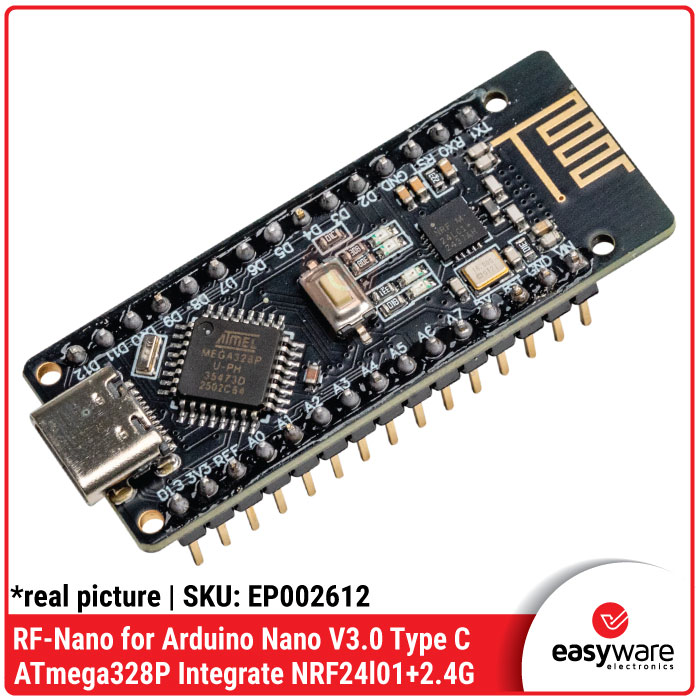 RF-Nano for Arduino Nano V3.0 Type-C CH340 NRF24L01+ 2.4G Wireless