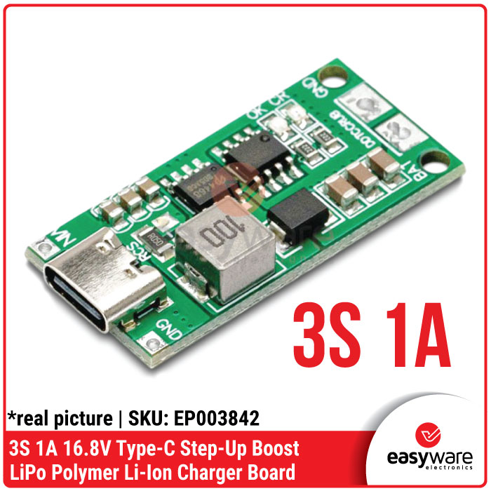 Type-C Step Up Boost Li-Ion LiPo Battery Charger Board 2S 3S 4S 1A 2A 4A - Gambar 3