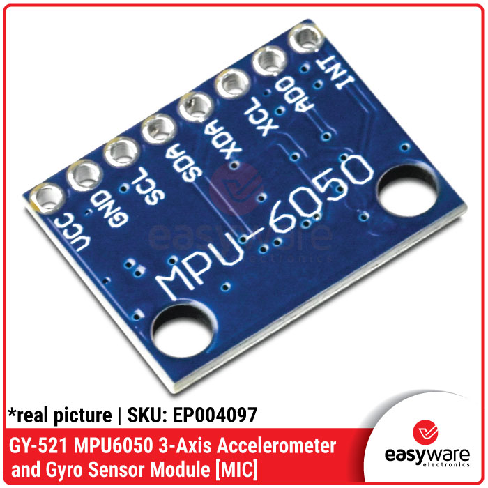 GY-521 MPU-6050 MPU6050 Axis Gyro With Accelerometer Sensor Module GY 521 MPU6050 - Gambar 6