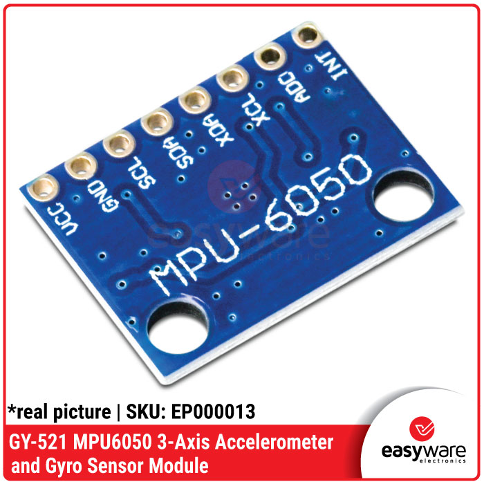 GY-521 MPU-6050 MPU6050 Axis Gyro With Accelerometer Sensor Module GY 521 MPU6050 - Gambar 3