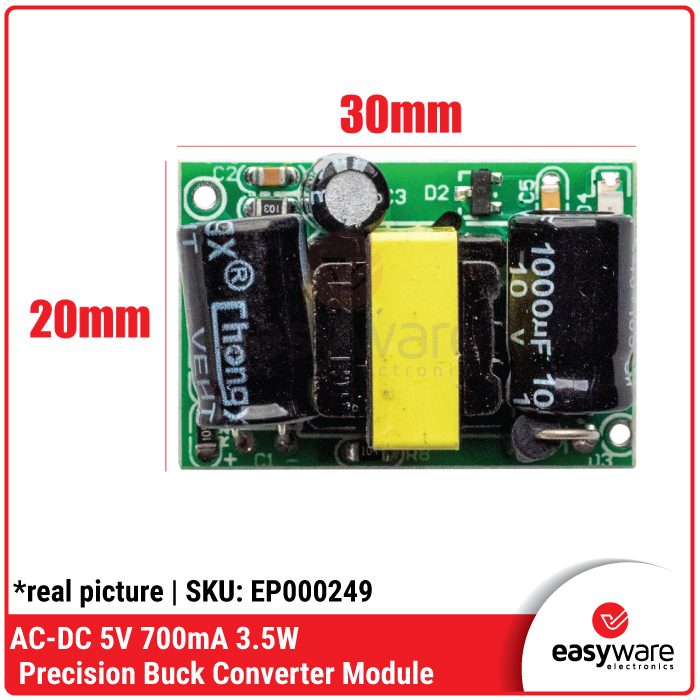 AC-DC 5V 700mA Precision Buck Converter – Modul Power Supply Mini 5V 3.5W - Gambar 3