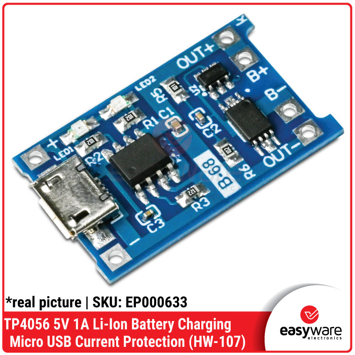 TP4056 5V 1A Battery Charging Board Type C Micro USB Mini USB With & Without Current Protection - Gambar 9