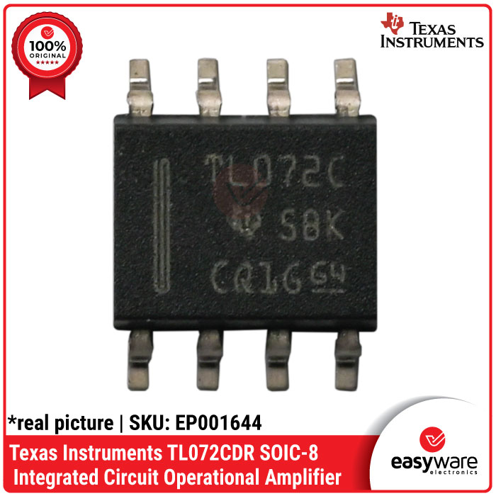 IC TL072 TL072C SMD SOIC-8 Original Texas Instruments – Op-Amp Audio High Quality - Gambar 2