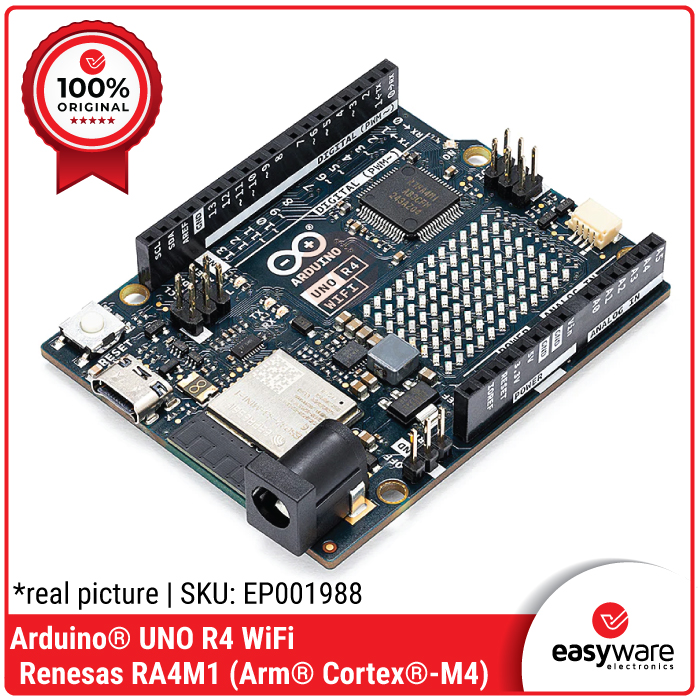 Arduino UNO R4 WiFi Development Board 32-bit Cortex M4 Mikrokontroler IoT RA4M1 Original