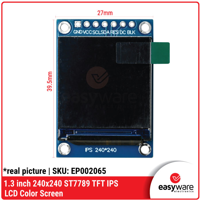 1.3 inch 240×240 ST7789 TFT IPS LCD Color Screen dengan Antarmuka SPI - Gambar 3