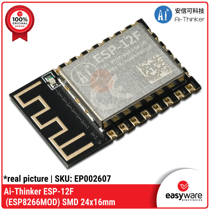 ESP8266 ESP-12F ESP12F Module ESP12F ESP-12F ORIGINAL AI THINKER Wifi Serial module - Gambar 3