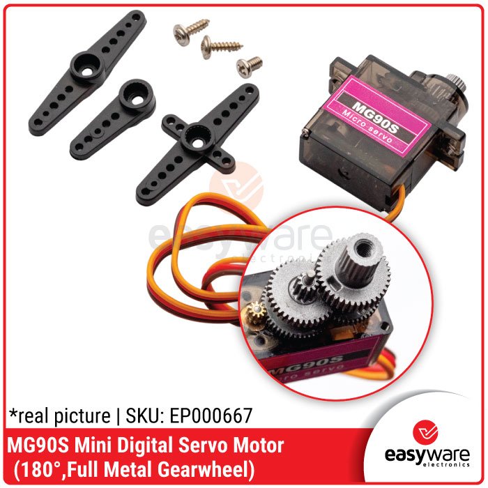 Modul Servo MG90S Metal Gear / Plastic Gear Micro Servo 180 Derajat – High Speed & Torque - Image 2