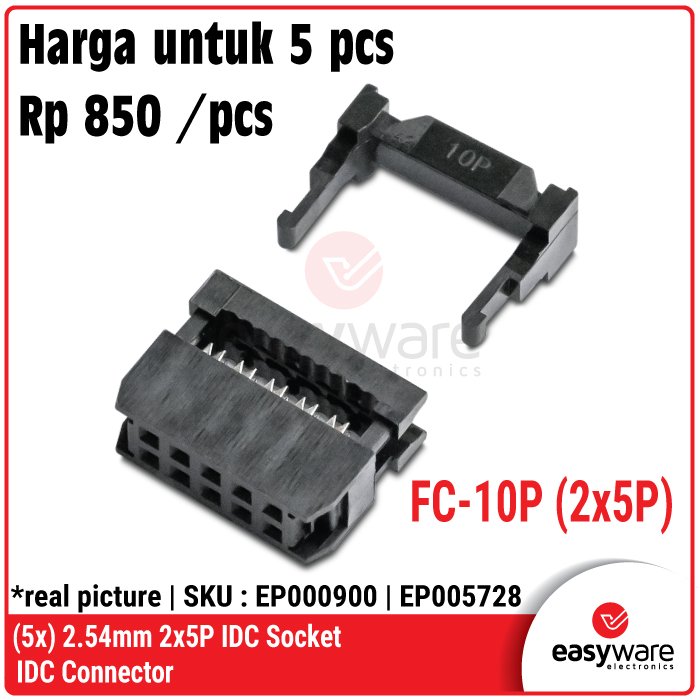 5pcs 2.54mm IDC SOCKET 6P 8P 10P 12P 14P 16P 20P SOCKET FEMALE IDC 2×3 2×4 2×5 2×6 2×7 2×8 2×10 FC-10P FC-16P SOKET IDC CONNECTOR - Image 9