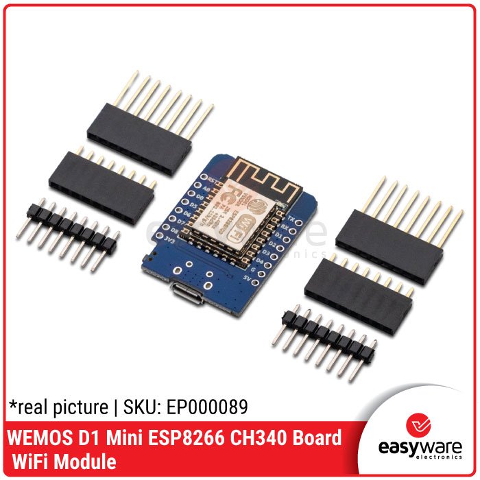 WEMOS D1 MINI ESP8266 ESP-12F WiFi Board – Micro USB / Type C CH340 / FT232 - Image 8