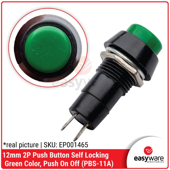 Push Button 12mm Self Locking Momentary Push On Off Light LED PBS-11A PBS 11B Red Green Blue Yellow White Reset Button 2P Self-lock No Lock Reset 1A 250V - Image 7