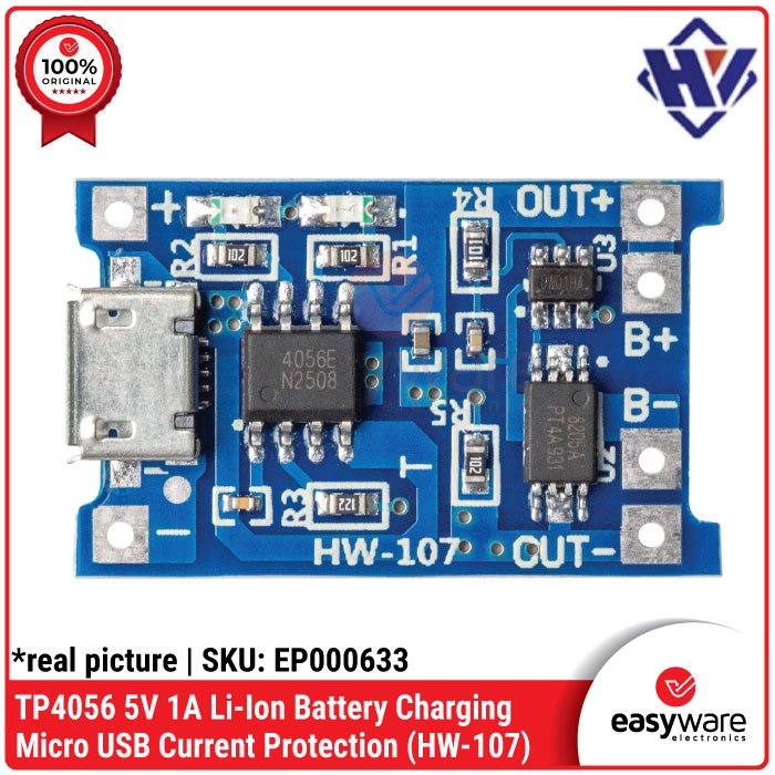 TP4056 5V 1A Battery Charging Board Type C Micro USB Mini USB With & Without Current Protection - Image 10