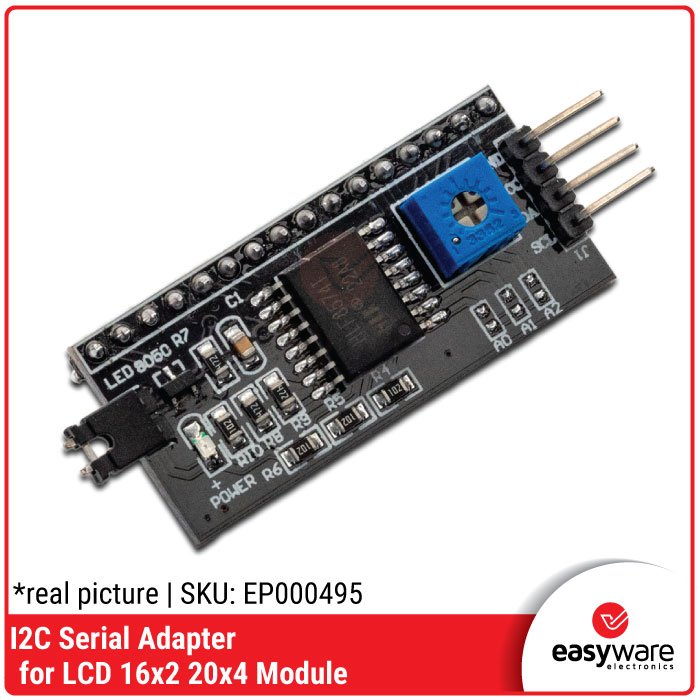 I2C Serial Adapter for LCD 1602 2004 – Modul I2C LCD Converter Arduino