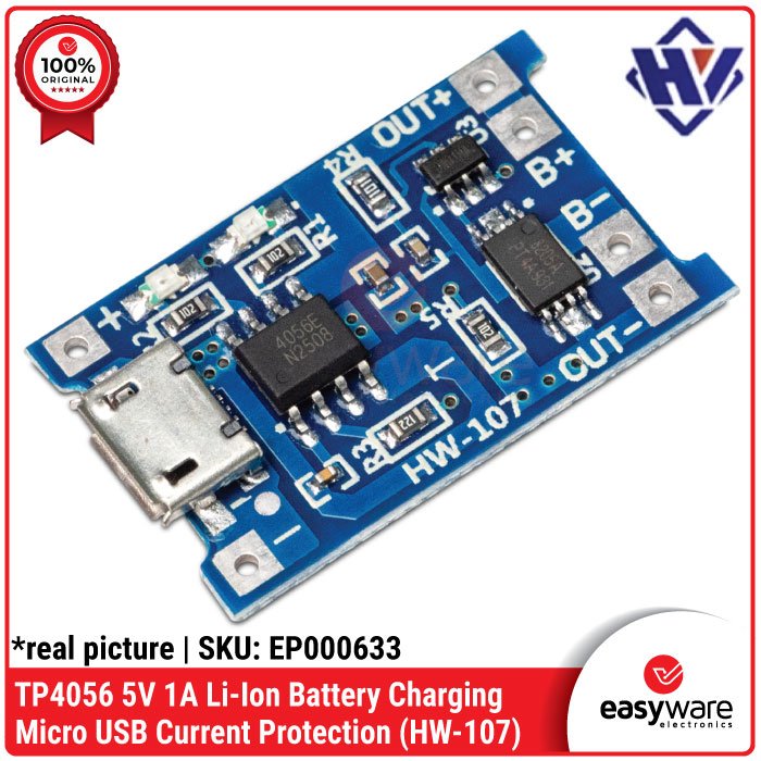 TP4056 5V 1A Battery Charging Board Type C Micro USB Mini USB With & Without Current Protection - Image 8