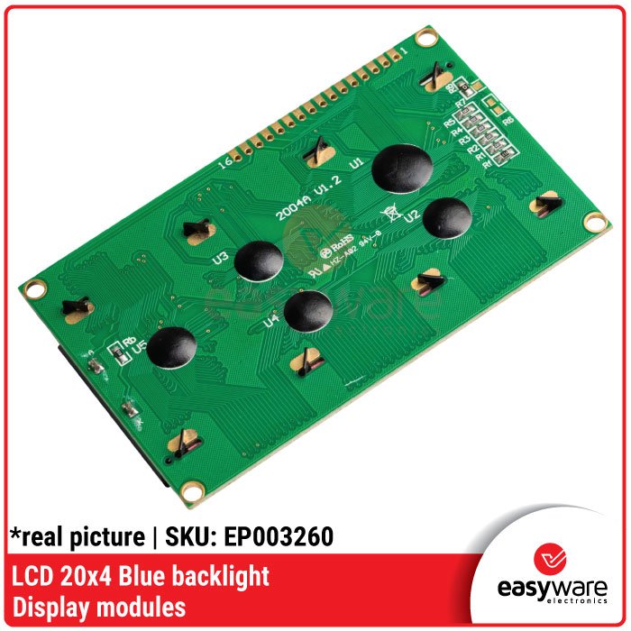 LCD 20×4 Blue Backlight Module LCD 2004 Backlight Biru untuk Arduino Tampilan 20 Karakter x 4 Baris - Image 3