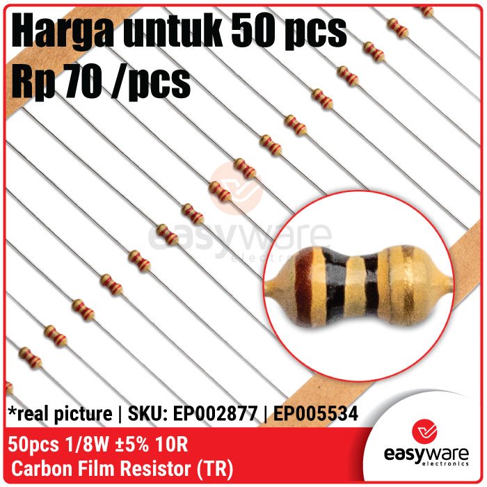 50x Carbon Film Resistor 1/8W 5% 2R2 10R 56R 100R 180R 330R 1K 1K2 2K2 4K7 - Image 11