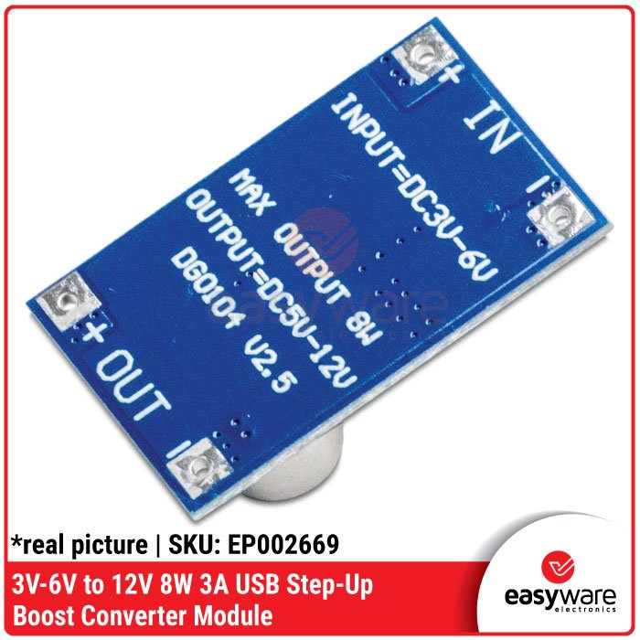 Modul Step Up 3V-6V to 12V 8W 3A USB Step-Up Boost Converter Module - Image 3