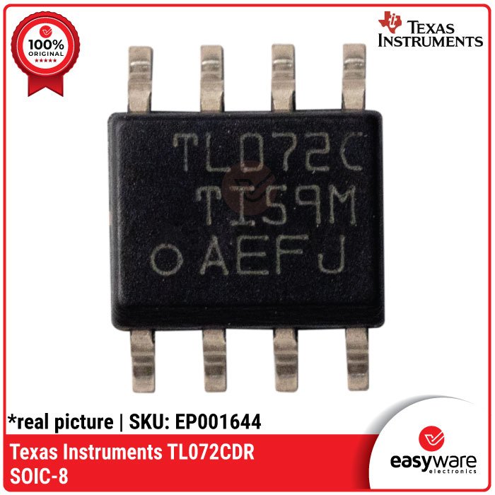 IC TL072 TL072C SMD SOIC-8 Original Texas Instruments – Op-Amp Audio High Quality - Image 2