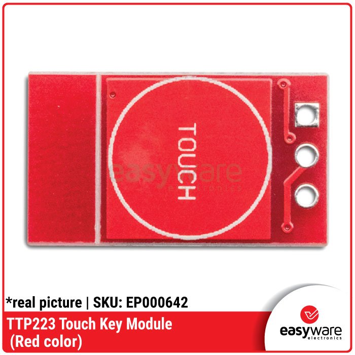 TTP223 Touch Key Module Red – Sensor Sentuh Capacitive Digital Switch - Image 3