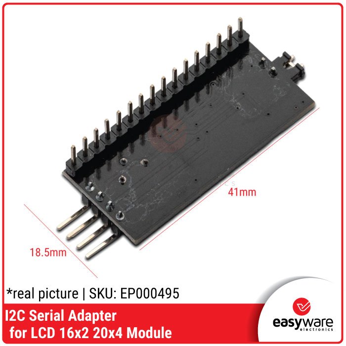 I2C Serial Adapter for LCD 1602 2004 – Modul I2C LCD Converter Arduino - Image 2